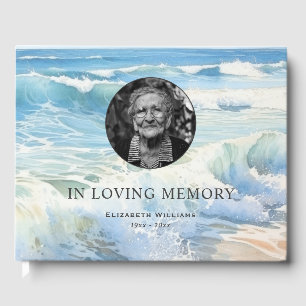 Livre D'or Rolling Waves Photo Funeral Memorial