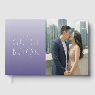 Livre D'or Romantique Photo Moderne Violet