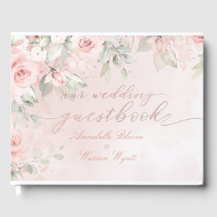 Livre D'or Romantique Rose rose Secret Roses de jardin