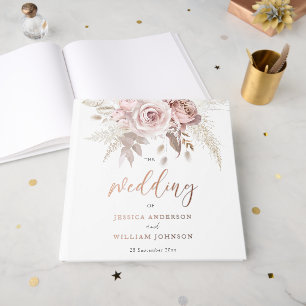 Livre D'or Rose Divin Gold Blush Mariage Floral