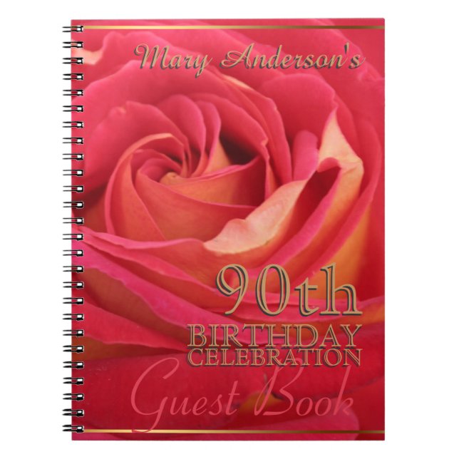Livre d'or Rose du 90e anniversaire des célébratio (Devant)