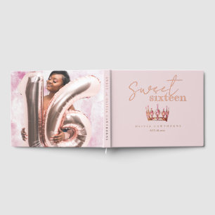 Livre d'or rose Gold Sweet 16 Foil