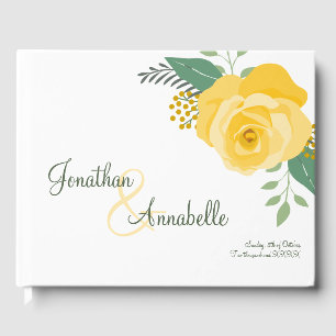 Livre D'or Rose jaune du Texas Mariage