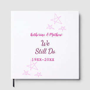 Livre D'or Rose stars Vow renouvellement anniversaire mariage