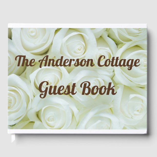 Livre D'or Roses blanches chic | Location vacances | Maison d (Recto)
