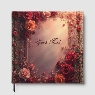 Livre D'or Roses de mariage élégantes rouges et roses