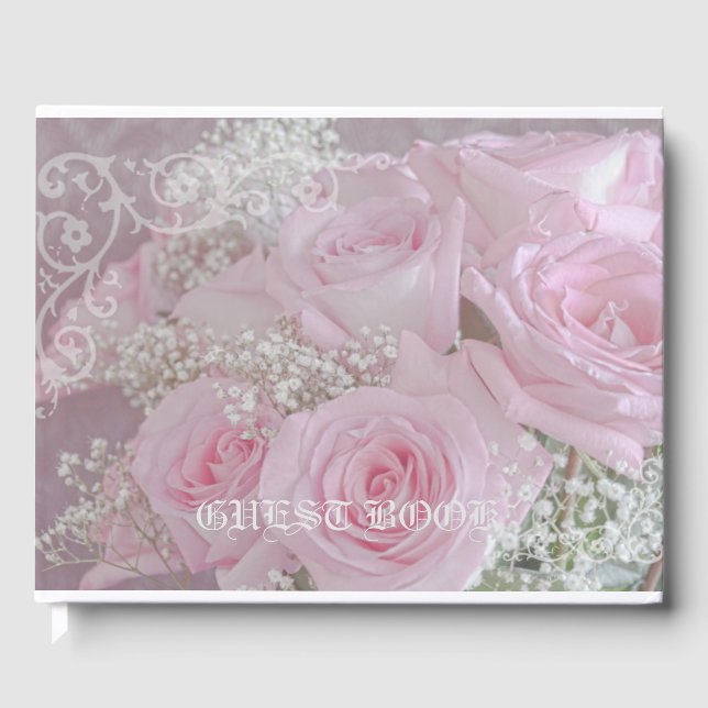Livre D'or Roses roses douces et souffle du bébé (Recto)