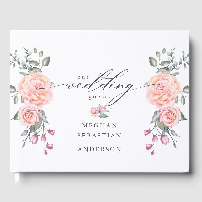 Livre D'or Roses rustiques de l'aquarelle (Recto)