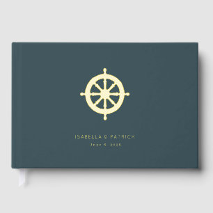 Livre D'or Roue nautique sarcelle élégante