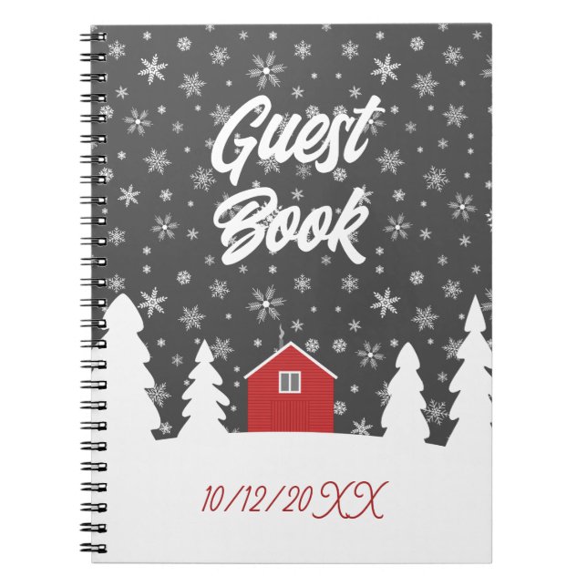 livre d'or rouge hygge (Devant)