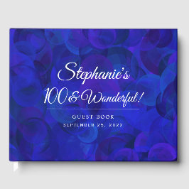 Livre D'or Royal Blue 100 et merveilleuse fête d'anniversaire