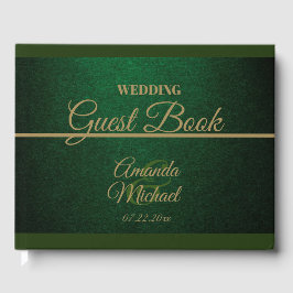 Livre D'or Royal Dark Green & Gold Mariage
