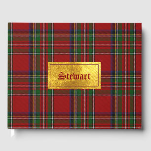 Livre D'or Royal Stewart Plaid Guest Book