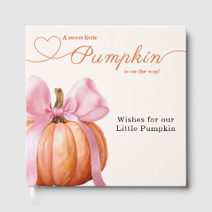 Livre D'or Ruban petit Baby shower Citrouille - Salem romanti