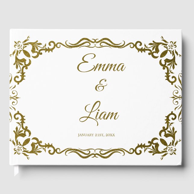Livre D'or Rustic Mexican Wedding Guest Book  (Recto)