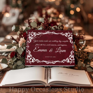 Livre D'or Rustic Mexican Wedding Guest Book