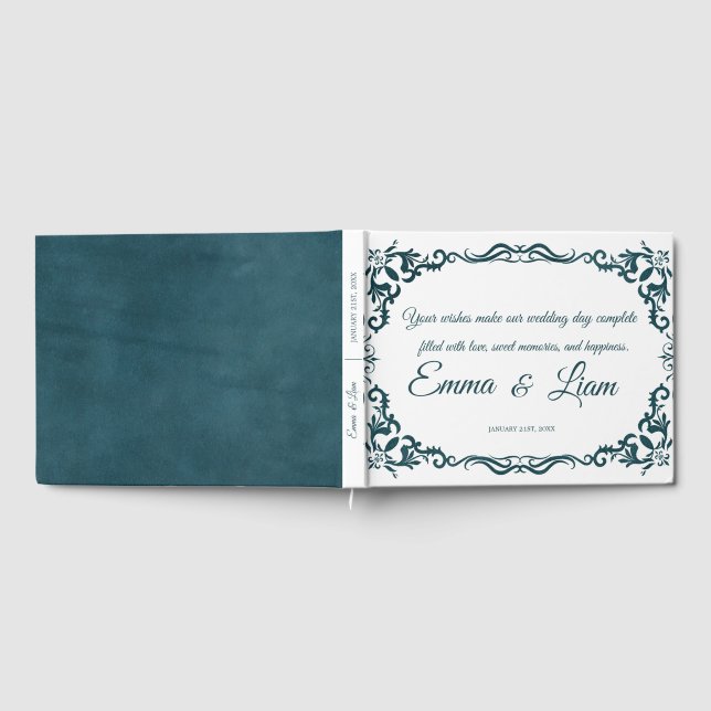 Livre D'or Rustic Mexican Wedding Guest Book  (Complet)
