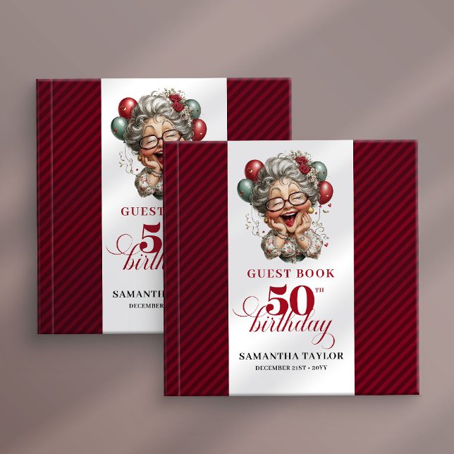 Livre D'or Rustic Quirky Woman 50th Birthday Whimsical Book (Rustic Quirky Woman 50th Birthday Whimsical Guest Book

)