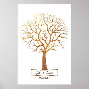 Livre d'or Rustic Thumbprint Mariage