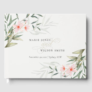 Livre D'or Rustique Elégant Flush Greenery Mariage Floral
