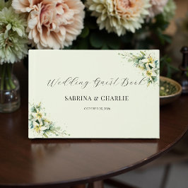 Livre D'or Sage Green Lily Valley Elegant Floral