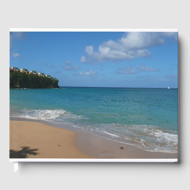 Livre D'or Saint Lucia Beach Paysage tropical (Recto)