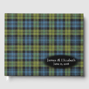 Livre D'or Scottish Campbell Family Tartan Plaid Mariage