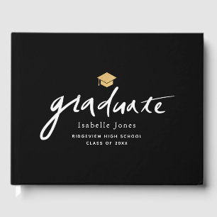 Livre D'or Script manuscrit simple Graduation noire