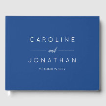 Script minimal moderne Mariage bleu français perso