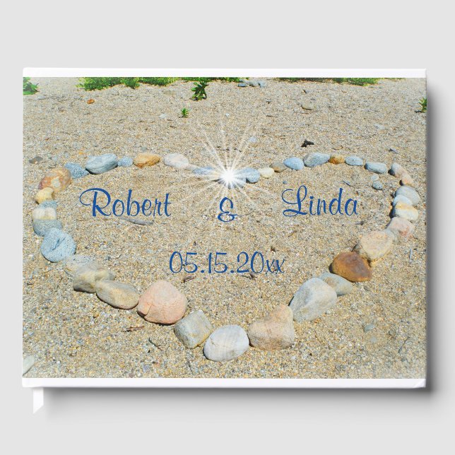 Livre D'or Seashore Heart (Recto)