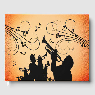 Livre D'or Section Trumpet Jazz Musique Orange Rust