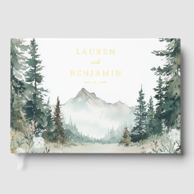 Livre D'or Serene Mountain Wedding (Recto)