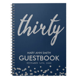 Livre d'or Silver Navy Trente 30 Parties scintilla