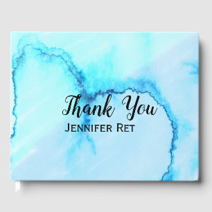 Livre D'or simple minimum calligraphy thank you add nam