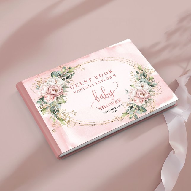 Livre D'or Soft Botanical Dusty Pink Guest Book (Soft Botanical Dusty Pink Guest Book)