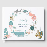 Sous le Baby shower de couronne d'aquarelle de mer