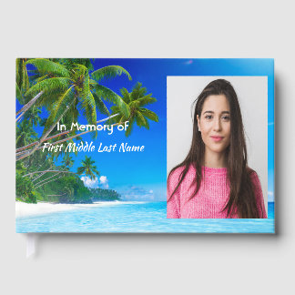 Livre D'or Souvenir Mémorial Plage Tropicale Exotique