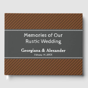 Livre D'or Souvenirs de notre Rustic Mariage Guest Book