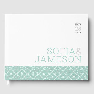 Livre D'or SPECIAL KEEPSAKE simple moderne type pastel menthe
