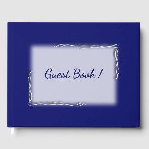 Livre D'or Spine personnalisée bleu marine