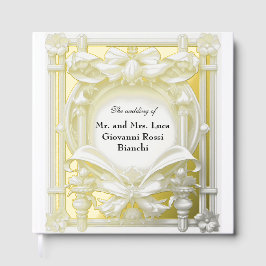 Livre D'or Stately Gold Motif Atelier, Mariage Foil Guestbook
