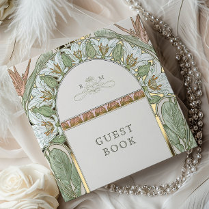 Livre D'or Strelitzia Gold Mariage Art Nouveau