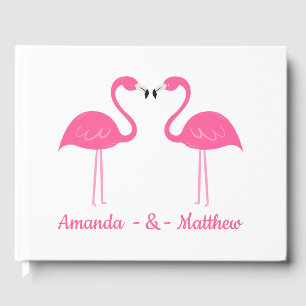 Livre D'or Summer Tropical Beach Black Pink Flamant rose Mari