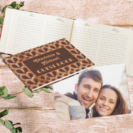 Livre D'or Super Retro Motif des années 1970 | Mariage photo