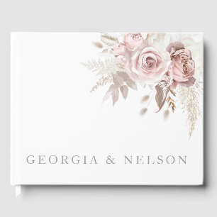 Livre D'or Superbe Mariage floral Blush