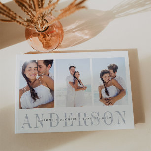 Livre D'or Superposition moderne Trois Mariage photo