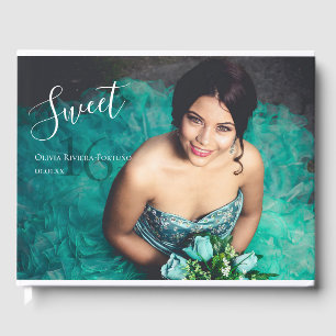 Livre D'or Sweet sixteen élégant moderne photo 16e anniversai