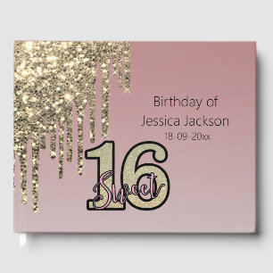 Livre D'or Sweet sixteen or rose rose pâle