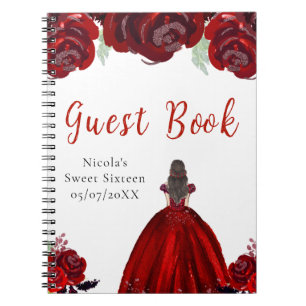 Livre d'or Sweet Sixteen Princesse aux Cheveux Bru