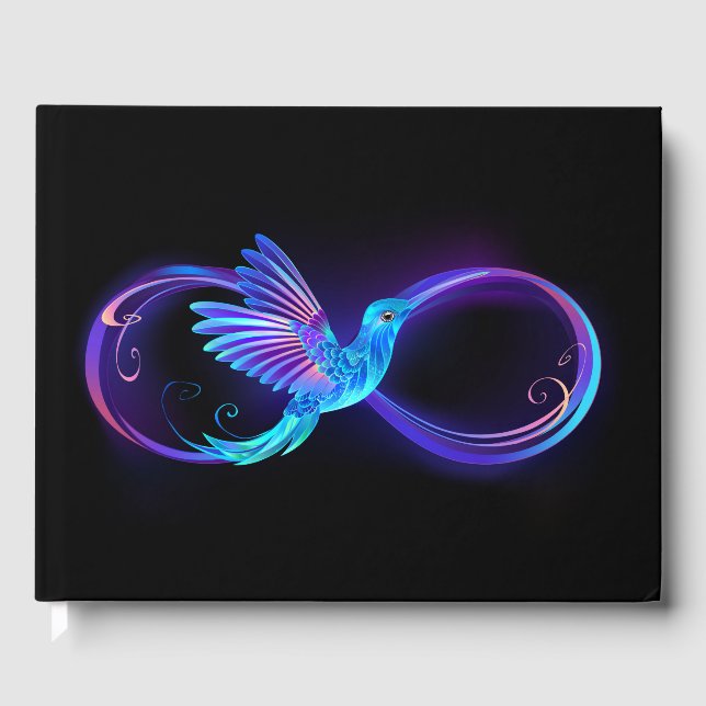 Livre D'or Symbole de Neon Infinity par Glowing Hummingbird (Recto)